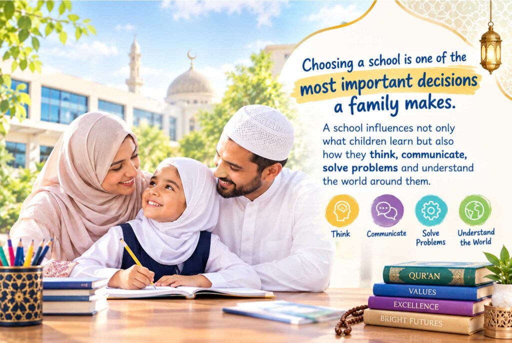 Choosing a school is one of the most important decisions a family makes. A school influences not only what children learn but also how they think, communicate, solve problems and understand the world around them.